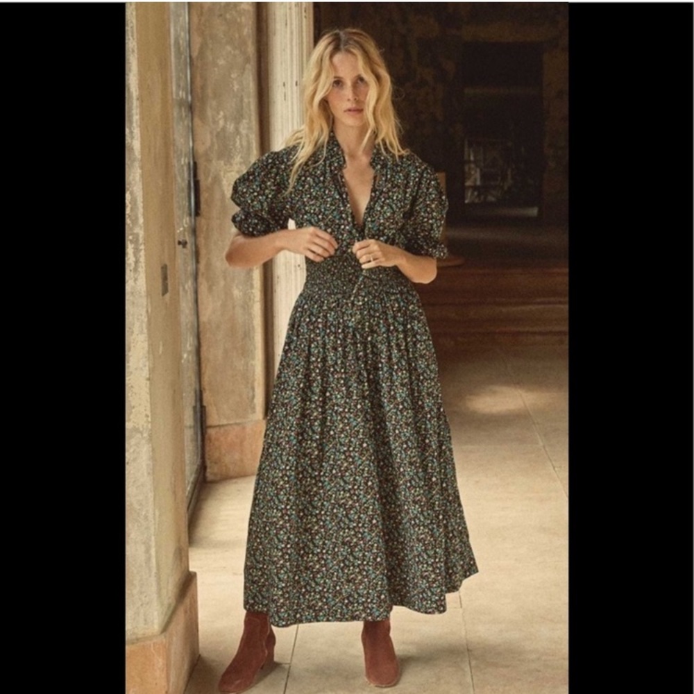 NWT Doen Everly Dress in Montpellier Floral, size XS.